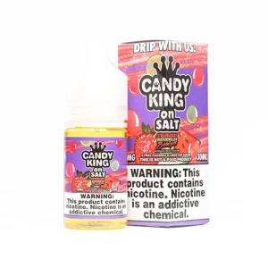 Candy King On Salt Strawberry Watermelon Bubblegum 30ml Nic Salt Vape Juice - 35MG