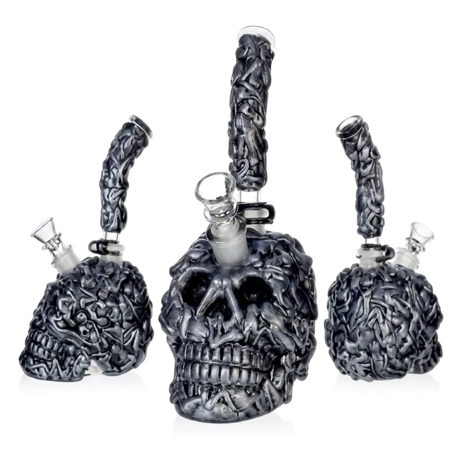 Purgatory Skull Bubbler Bong - 9in