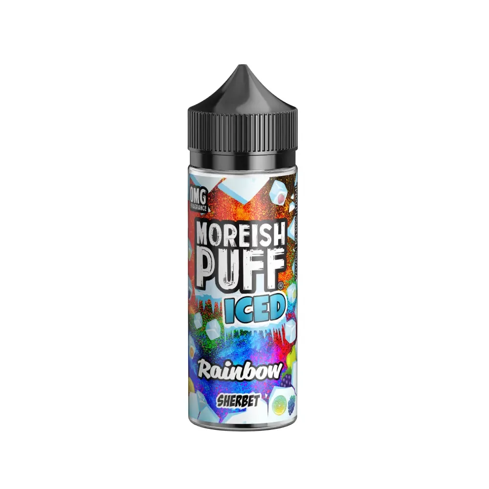 Rainbow Sherbet Iced 100ml Shortfill by Moreish Puff