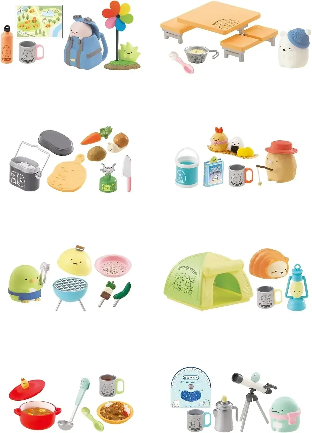 Re-Ment Sumikko Gurashi Starry Camping Collectible Figure Set