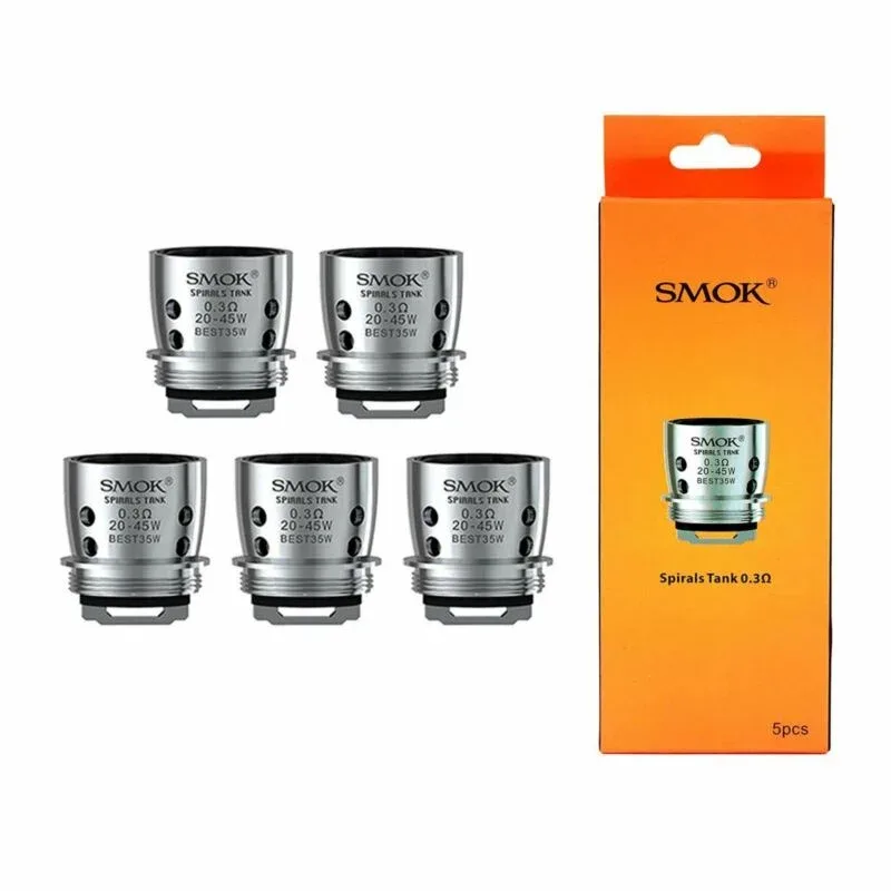 SMOK Spiral Tank 0.3Ω, 0.6Ω Dual Core Replacement Coils - Image 2