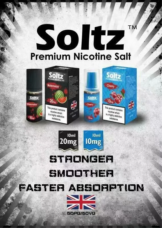 SOLTZ Premium Nicotine Salt 10 Bottles Bundle – £17.98