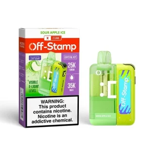 Sour Apple Ice Off Stamp X Cube Crystal Disposable Kit