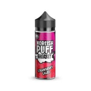 Strawberry Laces Sherbet 100ml Shortfill by Moreish Puff