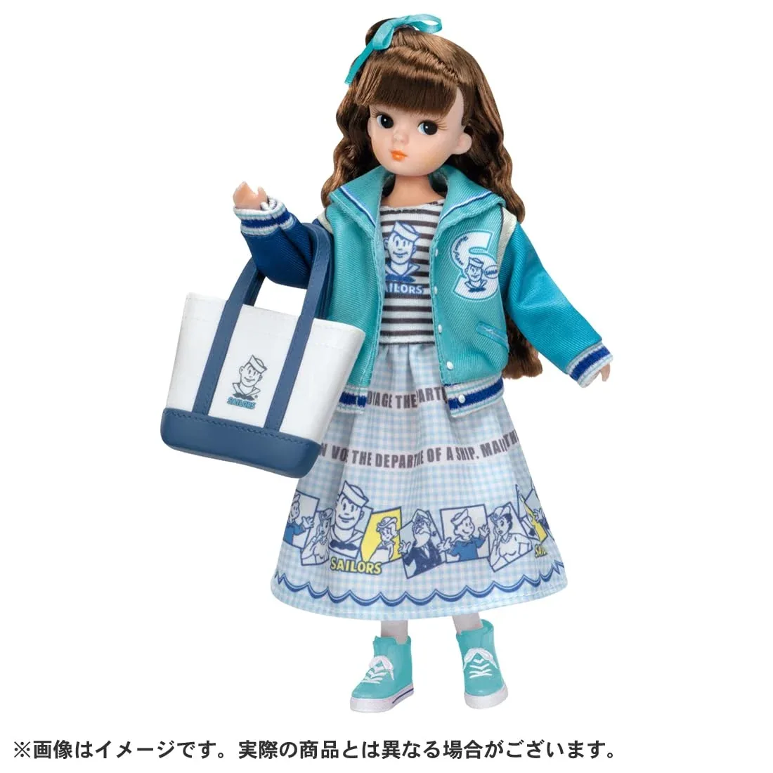 Takara Tomy Licca-Chan Retro Sailor Marine Doll for Ages 3+ Pretend Play - Image 2