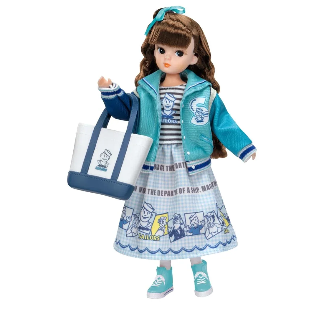 Takara Tomy Licca-Chan Retro Sailor Marine Doll for Ages 3+ Pretend Play