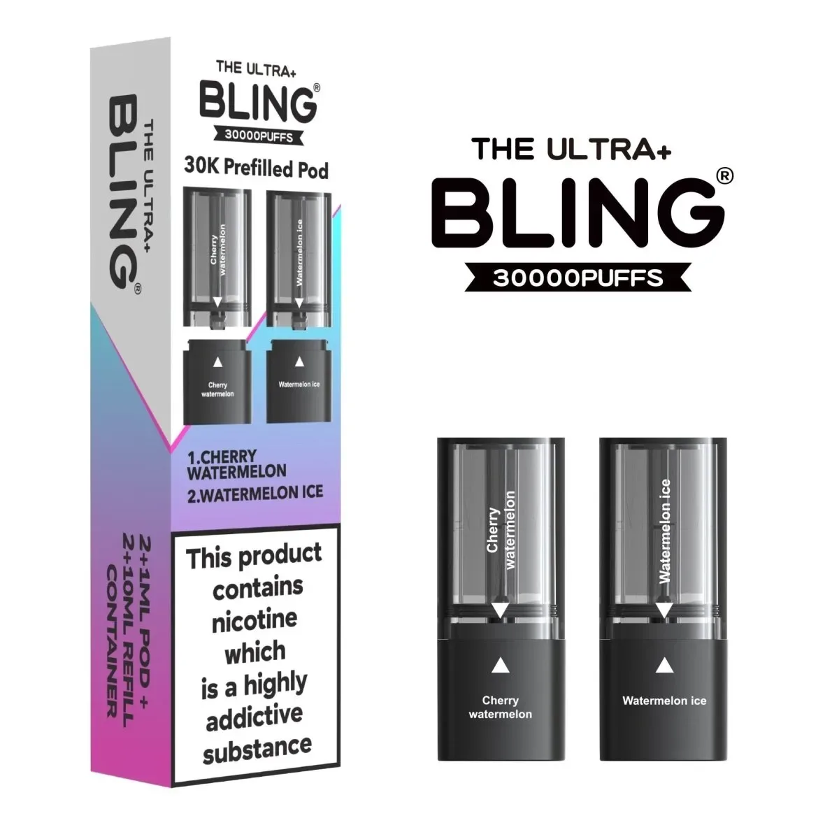 The Bling Ultra Plus 30k Replacement PODS – (BOX OF 5)