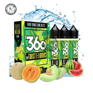 Triple Melon BY LEMON TWIST 360 E-LIQUIDS 180ML 3X60ML