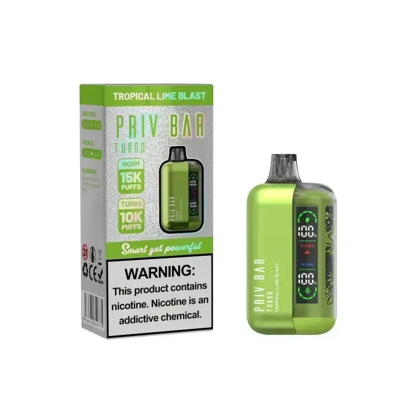 Tropical Lime Blast - Priv Bar Turbo 15k Disposable