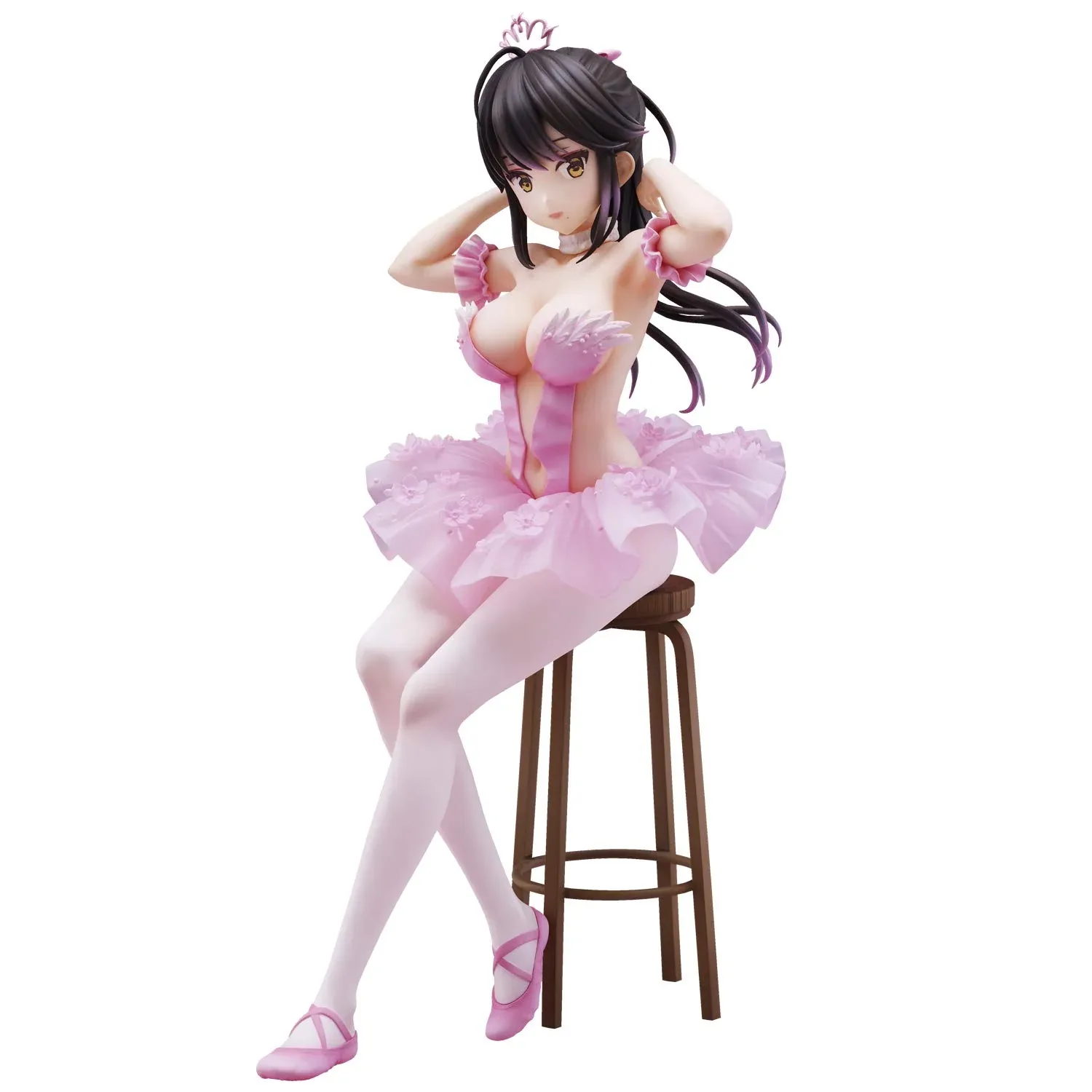 Union Creative Flamingo Ballet Ponytail Girl PVC ABS Figure Non-Scale Model