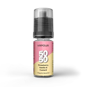 Vapour 5050 Strawberry Vanilla Custard E Liquid 10ml