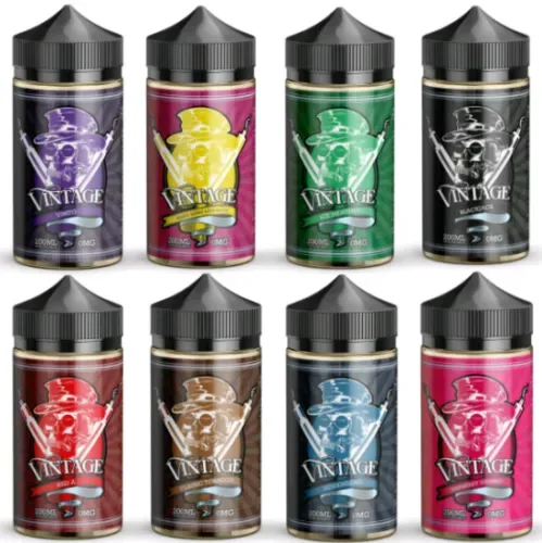 Vintage Premium E-Liquid Vape Juice – 8 Delicious Flavours for a Smooth Vaping Experience