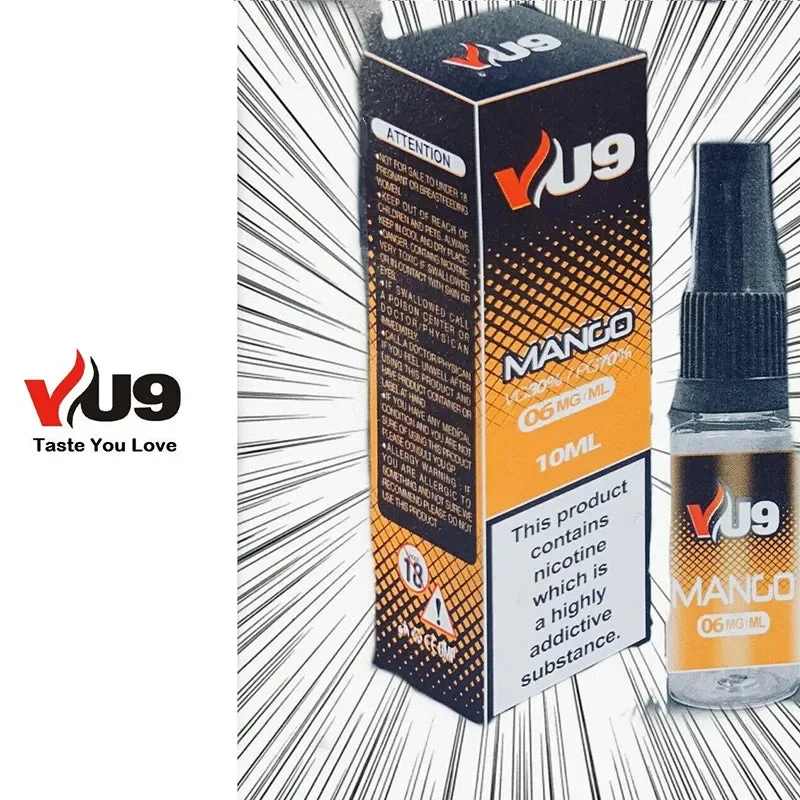 VU9 E Liquid 10 Bottles E Juice Vape Juice