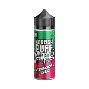 Watermelon and Cherry Candy Drops 100ml Shortfill by Moreish Puff