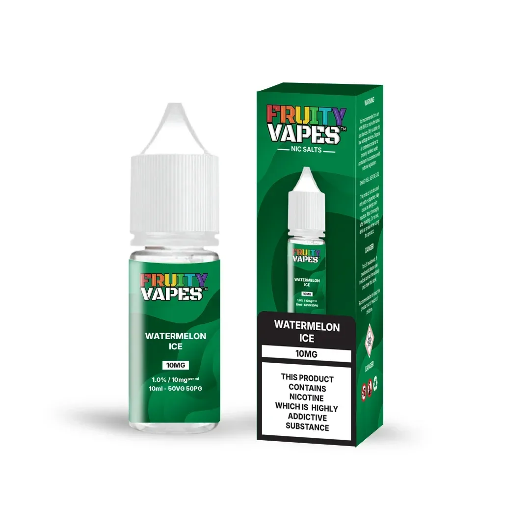 Watermelon Ice Fruity Vapes Nic Salt 10ml Vape Juice