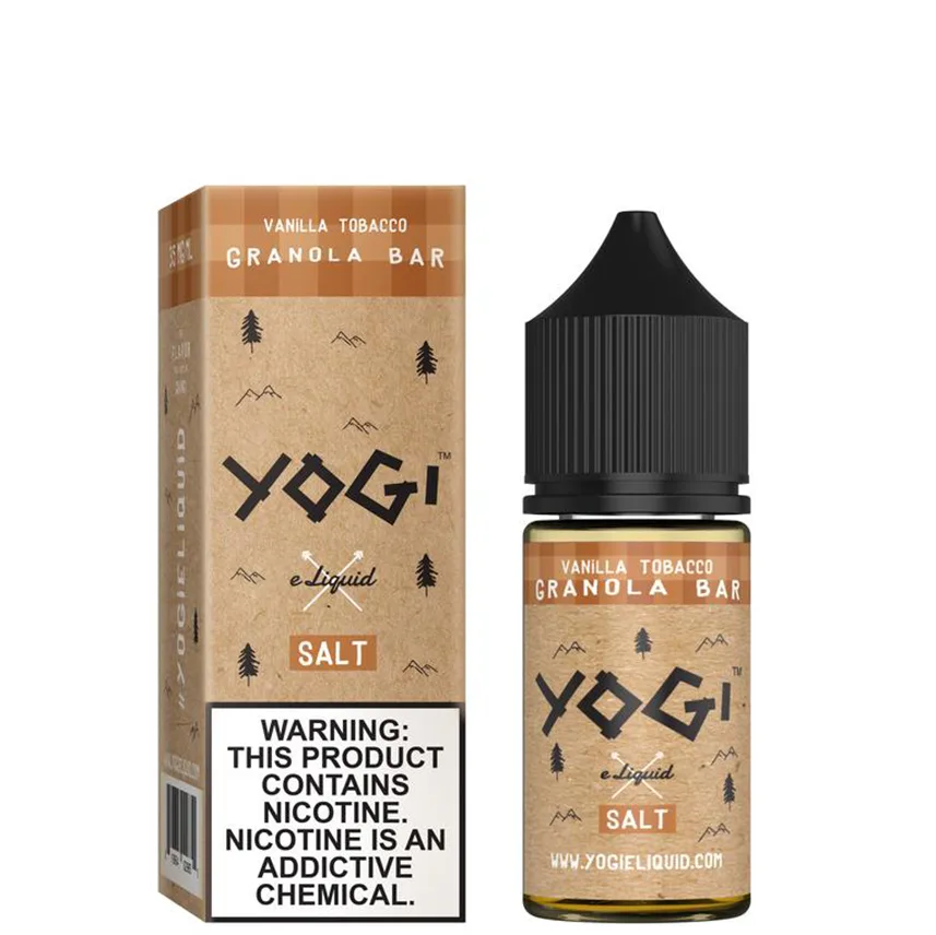 Yogi Salt Nicotine 30mL – Vanilla Tobacco Granola Bar –