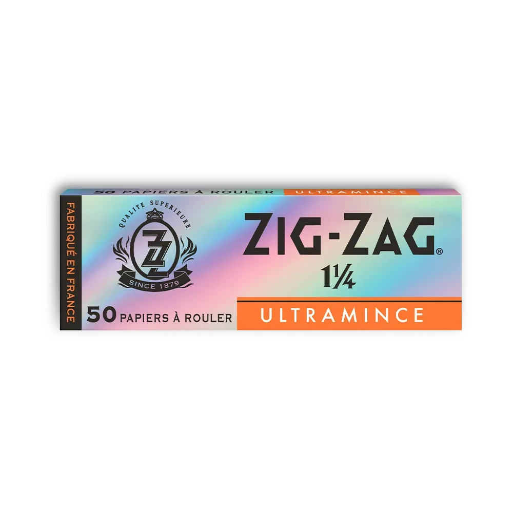 Zig-Zag | Silver UltraThin 1 1/4" 50 Papers