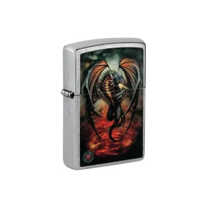Zippo Lighter - Anne Stokes Flaming Dragon Collection