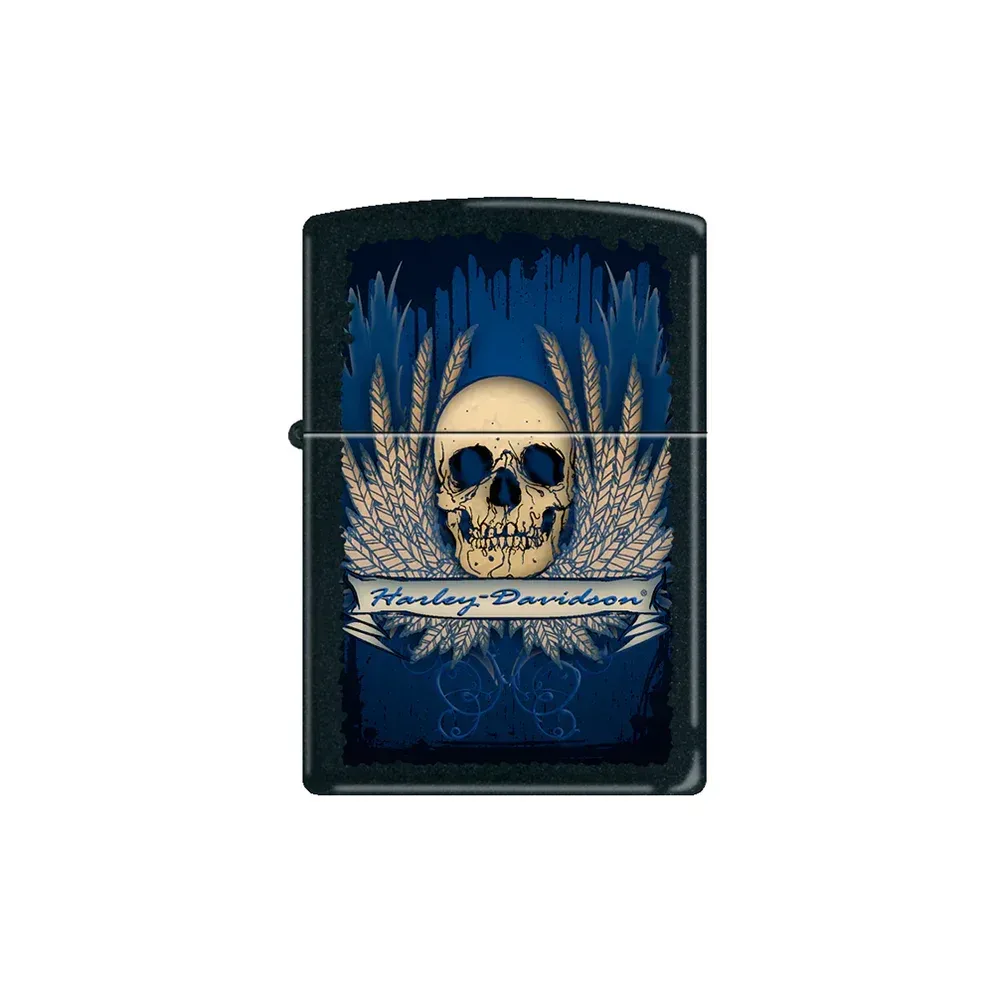 Zippo Lighter - Harley Davidson Skull