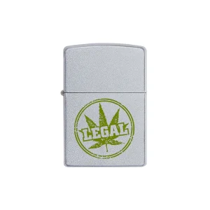 Zippo Lighter - Legal Leaf Stamp