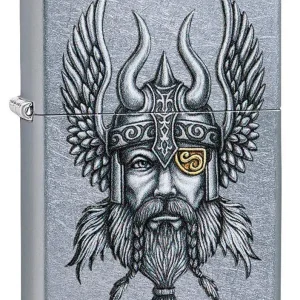 Zippo Lighter - Viking Warrior Design