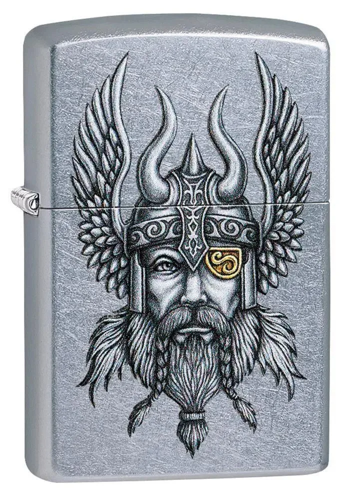 Zippo Lighter - Viking Warrior Design